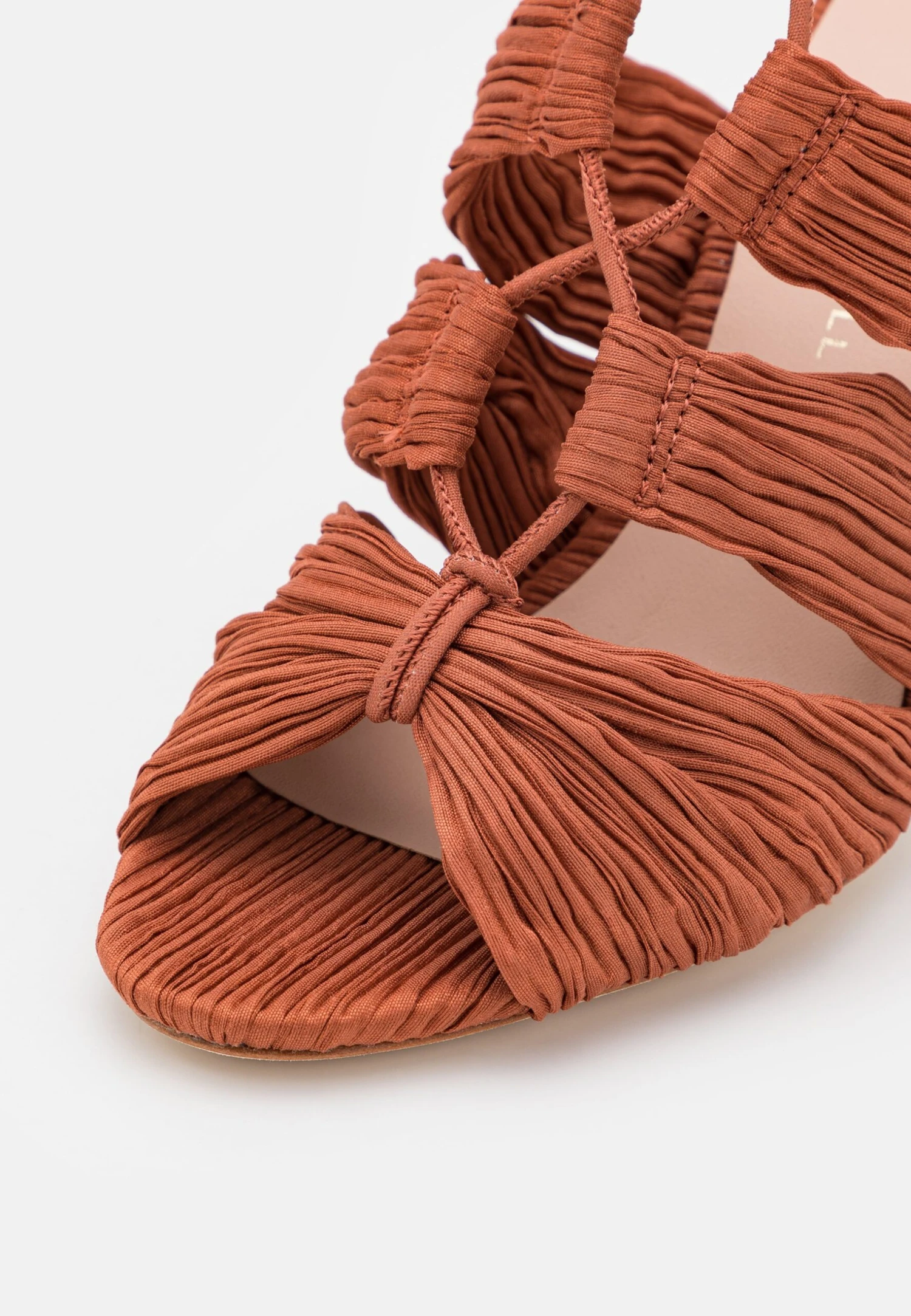 Loeffler Randall Teresa Pleated Lace Up - Sandalen - Terracotta 6 Loeffler Randall Teresa Pleated Lace Up - Sandalen - Terracotta - Afbeelding 6