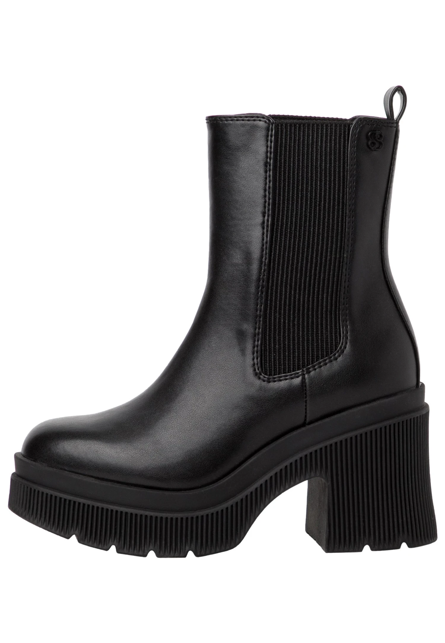 S.Oliver Enkellaarsjes Met Plateauzool - Black Uni 1 S.Oliver Enkellaarsjes Met Plateauzool - Black Uni