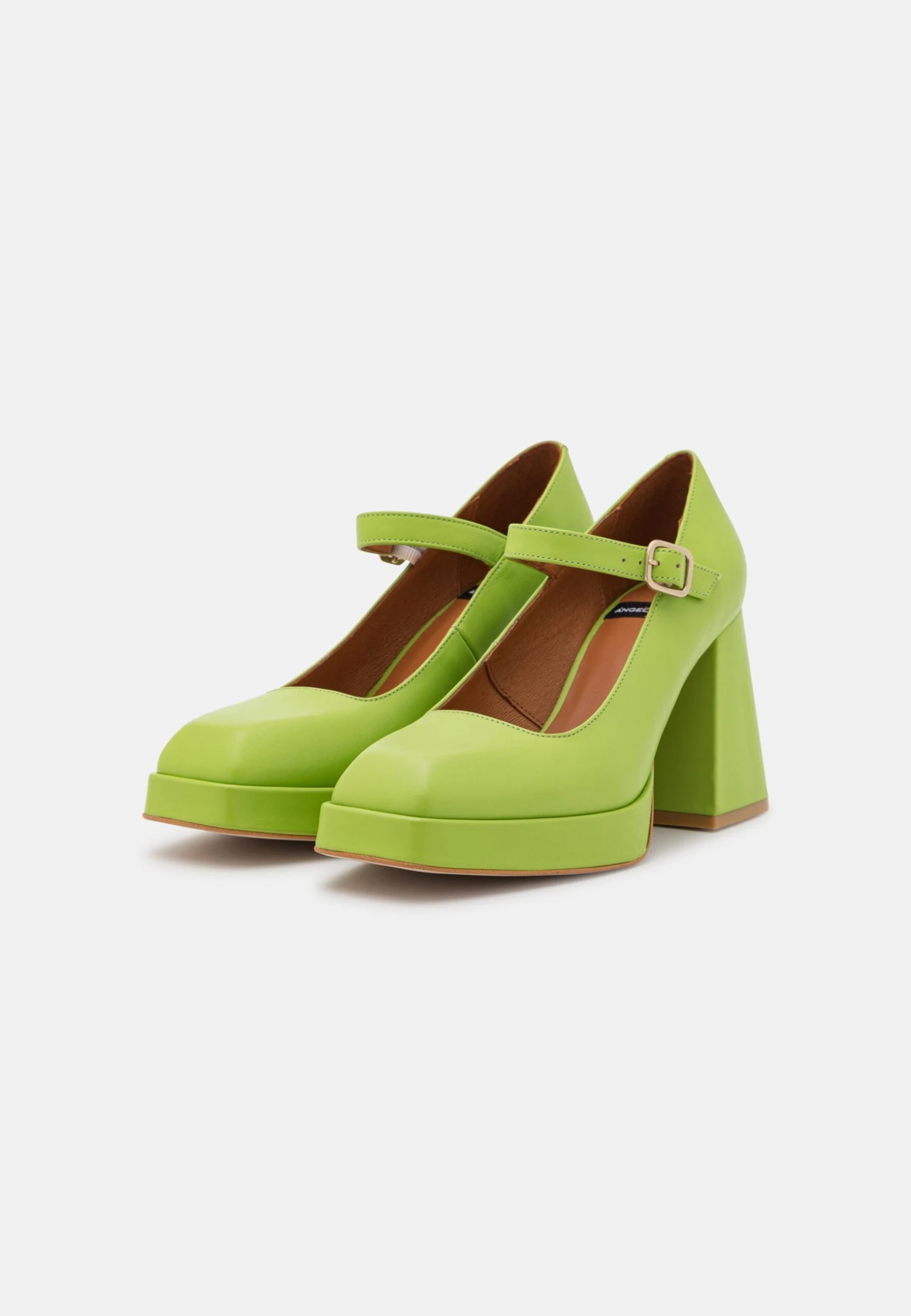ANGEL ALARCON Plateaupumps - Lime 3 ANGEL ALARCON Plateaupumps - Lime - Afbeelding 3