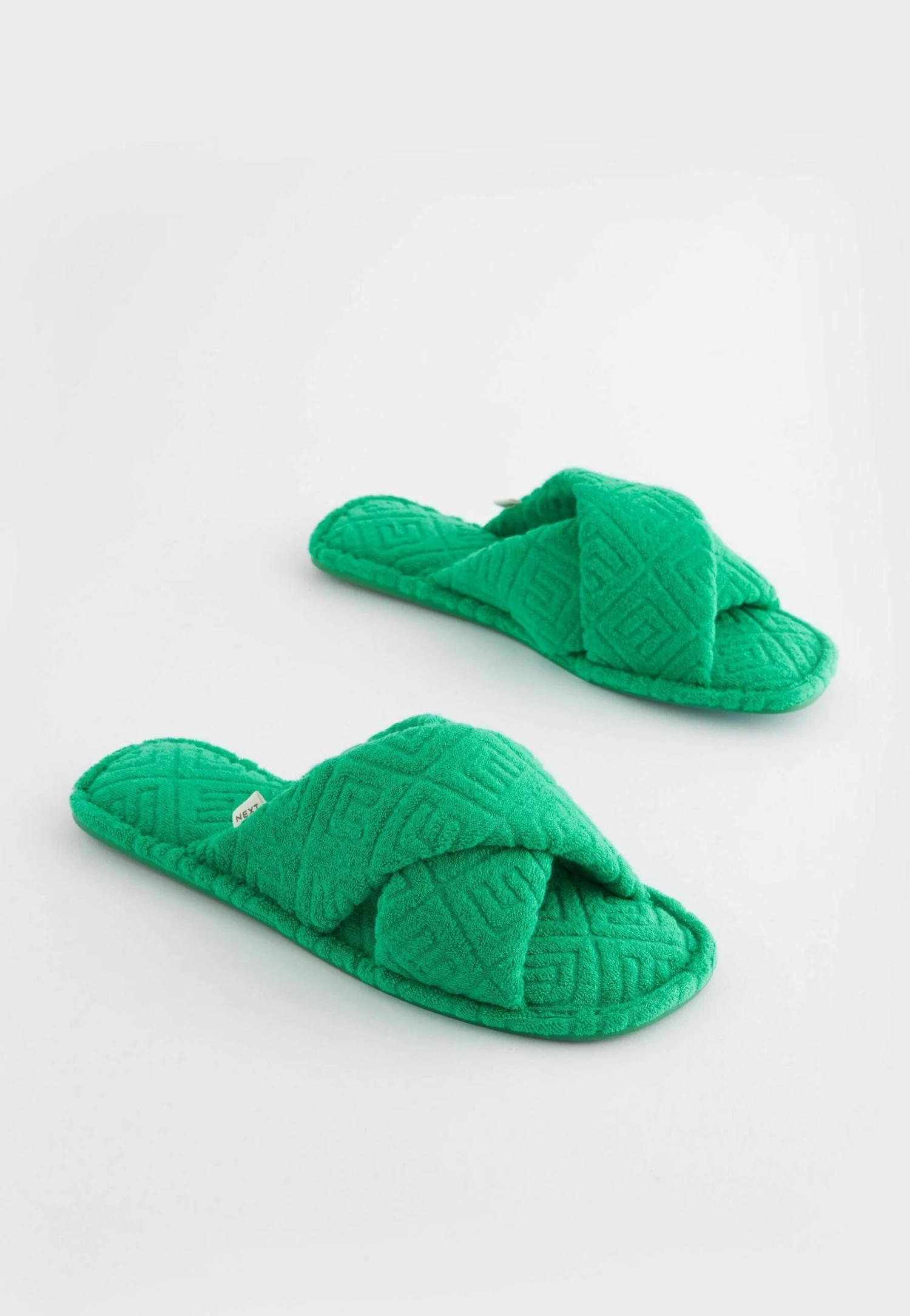 Next Towel Slider Standard - Pantoffels - Green 2 Next Towel Slider Standard - Pantoffels - Green - Afbeelding 2