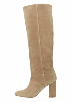 Mit Absatz Und Hohem- Laarzen - Beige