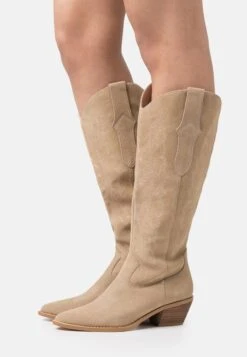 Anna Field Leather- Cowboy-/Bikerlaarzen - Beige