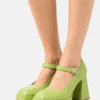 ANGEL ALARCON Plateaupumps - Lime