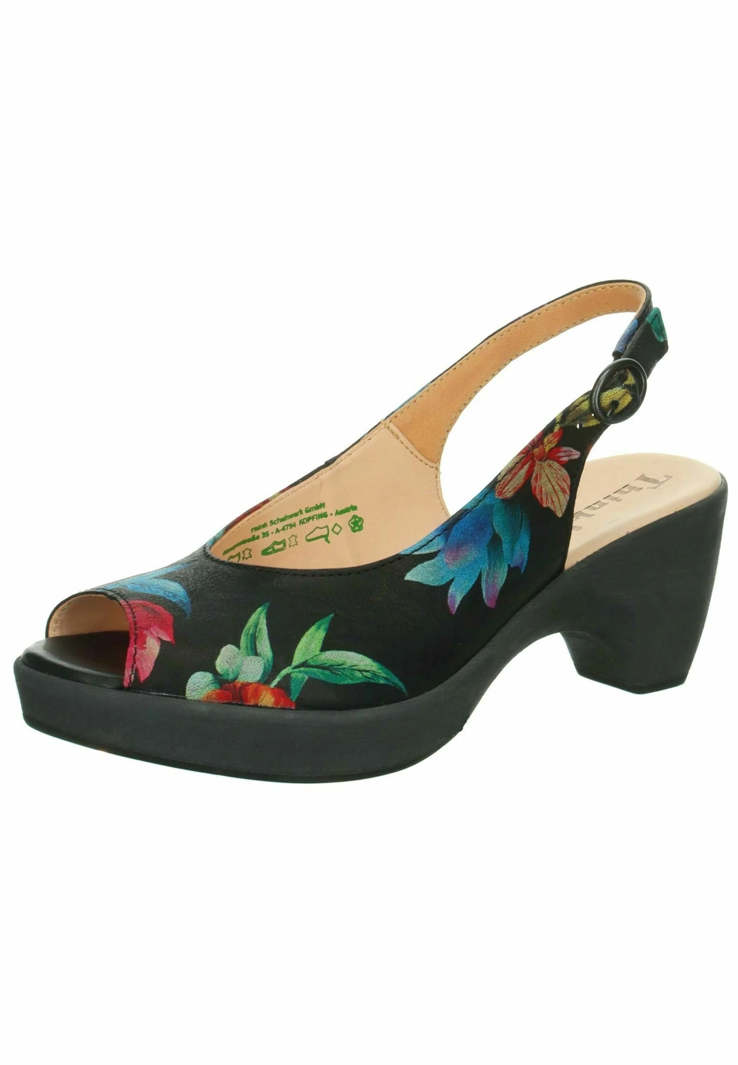 Think! Plateaupumps - Schwarz 2 Think! Plateaupumps - Schwarz - Afbeelding 2