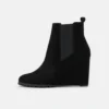 Anna Field Leather Winter Boot - Enkellaarsjes Met Hoge Hak - Black