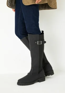 Next Forever Comfort®Stitch Detail Knee High Regular/Wid - Plateaulaarzen - Black