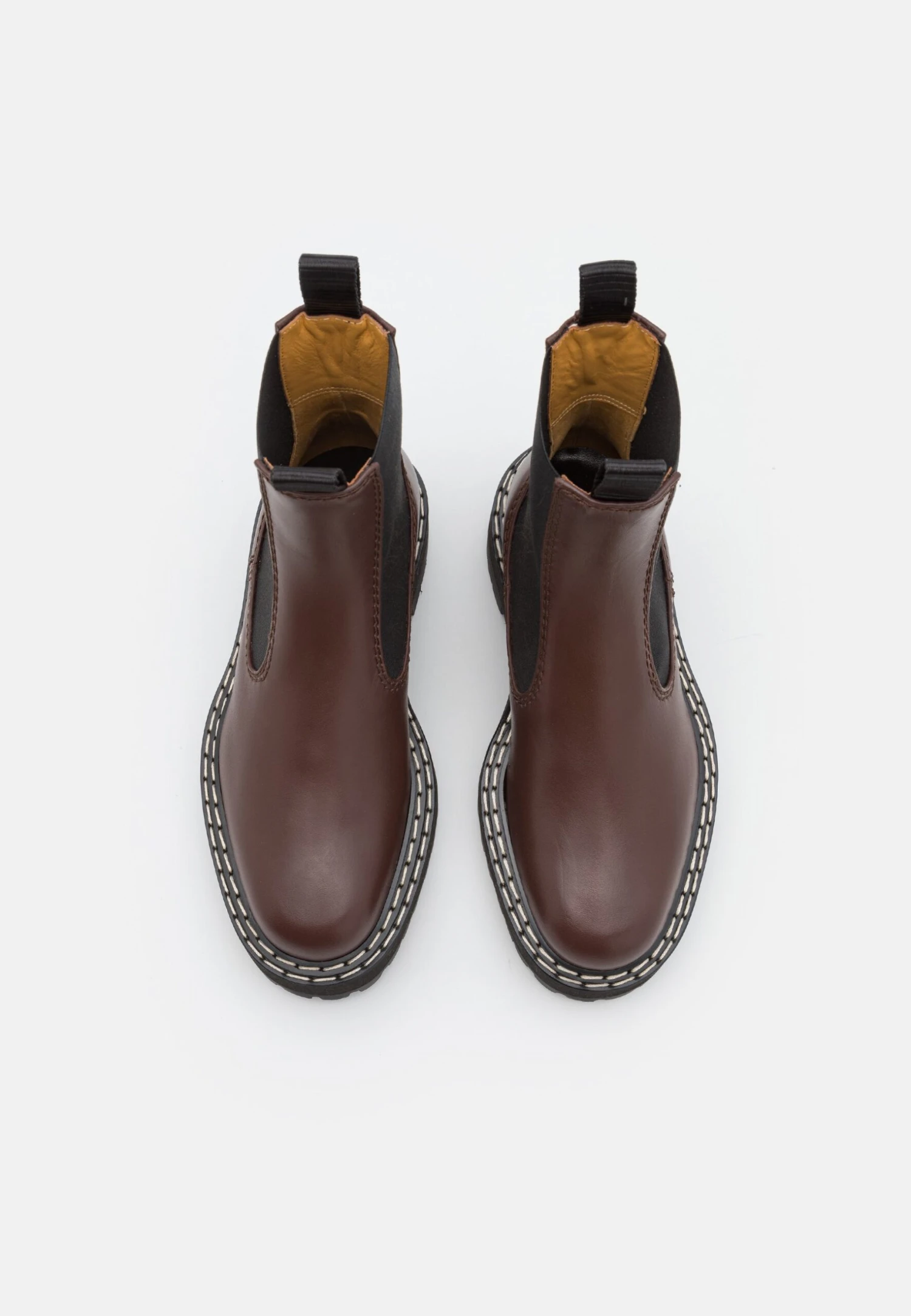 PROENZA SCHOULER Lug Sole Chelsea Boots - Enkellaarsjes Met Plateauzool - Dark Brown 4 PROENZA SCHOULER Lug Sole Chelsea Boots - Enkellaarsjes Met Plateauzool - Dark Brown - Afbeelding 4