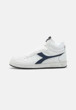 Diadora Magic Basket Demi Icona Unisex - Sneakers Hoog - White /Blue Caspian Sea