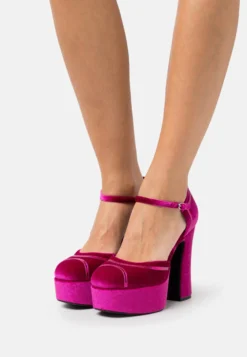 Jeffrey Campbell Low Down - Hoge Hakken - Fuchsia