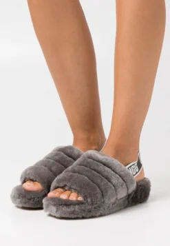 Ugg Fluff Yeah Slide - Pantoffels - Charcoal