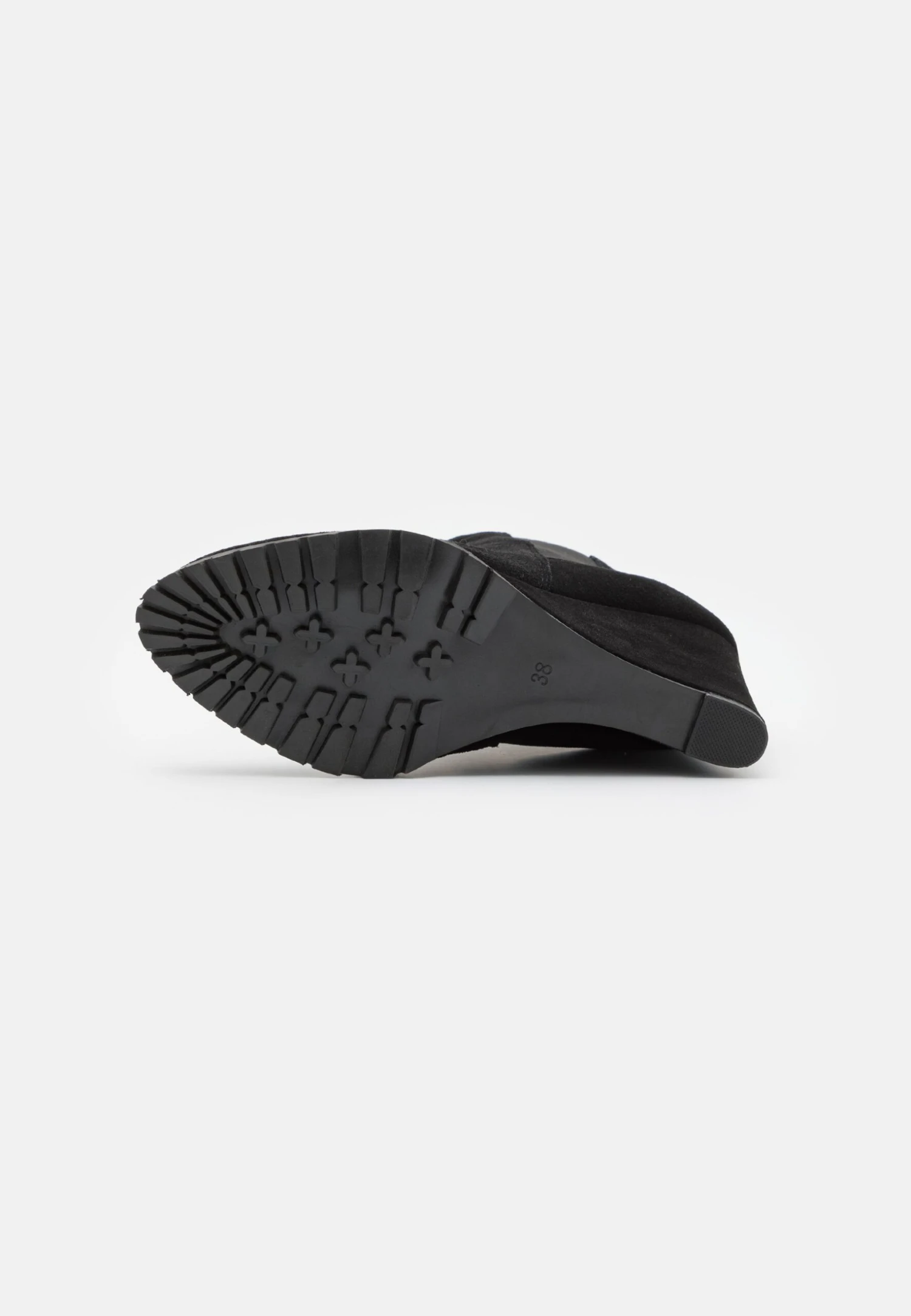 Leather - Enkellaarsjes Met Sleehak - Black 5 Leather - Enkellaarsjes Met Sleehak - Black - Afbeelding 5