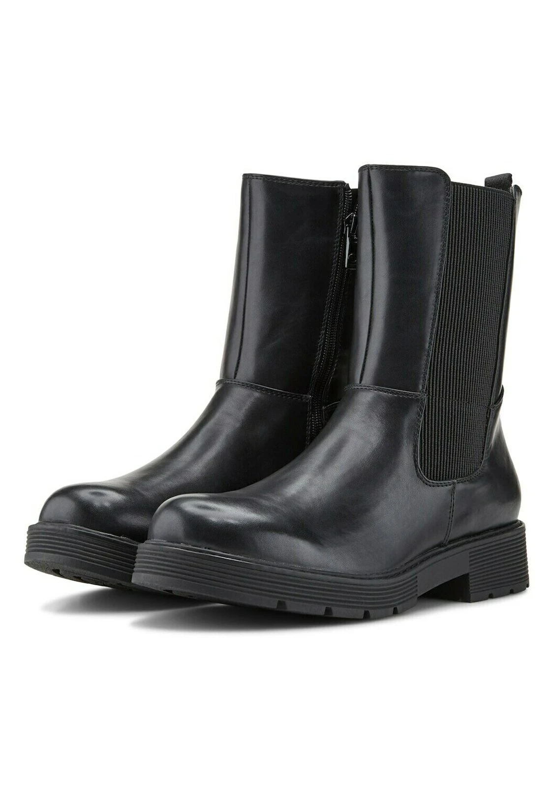 Tom Tailor Licence Mit Block Absatz - Korte Laarzen - Black 1 Tom Tailor Licence Mit Block Absatz - Korte Laarzen - Black