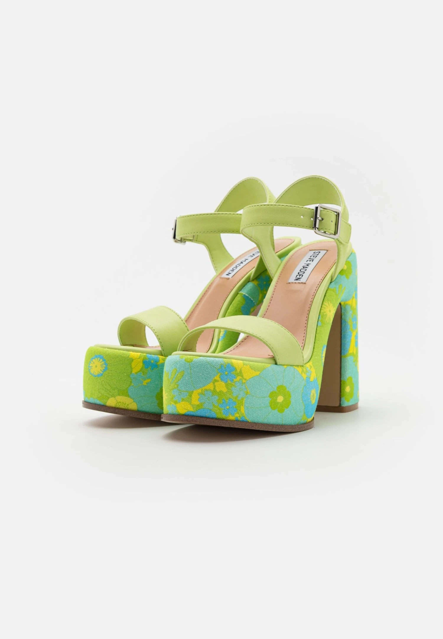 Steve Madden Sixties - Sandalen Met Hoge Hak - Light Blu Floral 3 Steve Madden Sixties - Sandalen Met Hoge Hak - Light Blu Floral - Afbeelding 3
