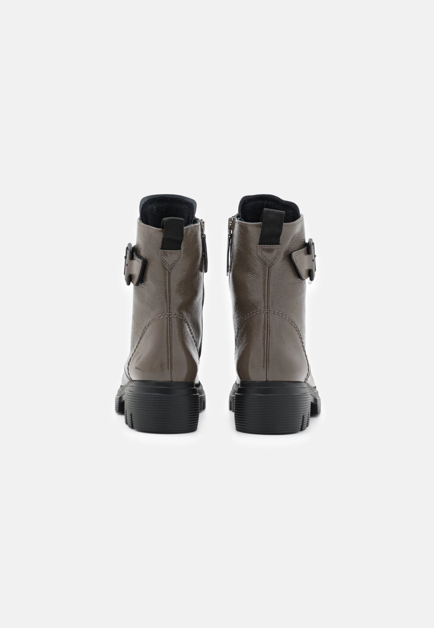 Paul Green Enkellaarsjes Met Plateauzool - Schlamm 4 Paul Green Enkellaarsjes Met Plateauzool - Schlamm - Afbeelding 4