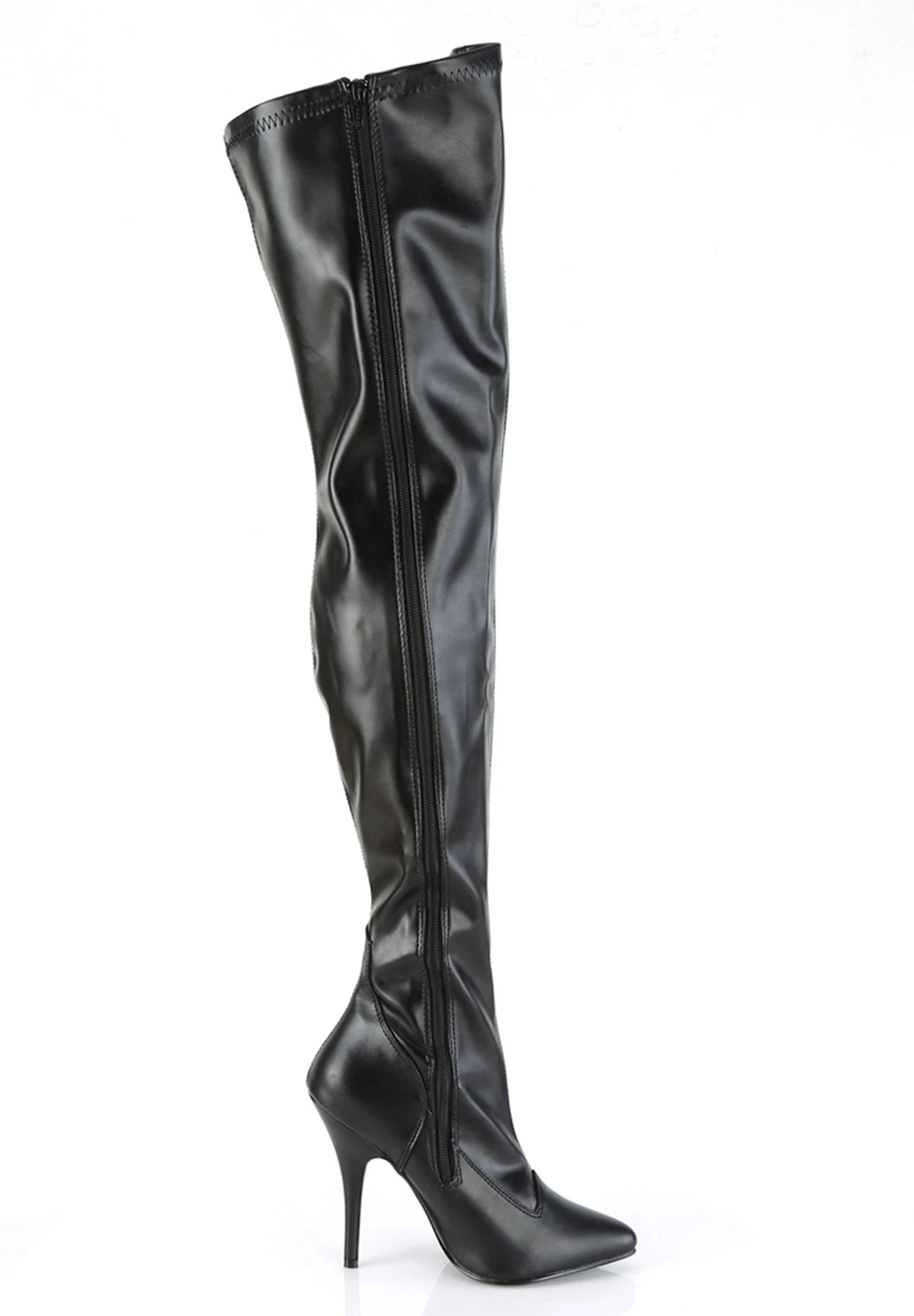 PLEASER Seduce- Overknee Laarzen - Schwarz 5 PLEASER Seduce- Overknee Laarzen - Schwarz - Afbeelding 5