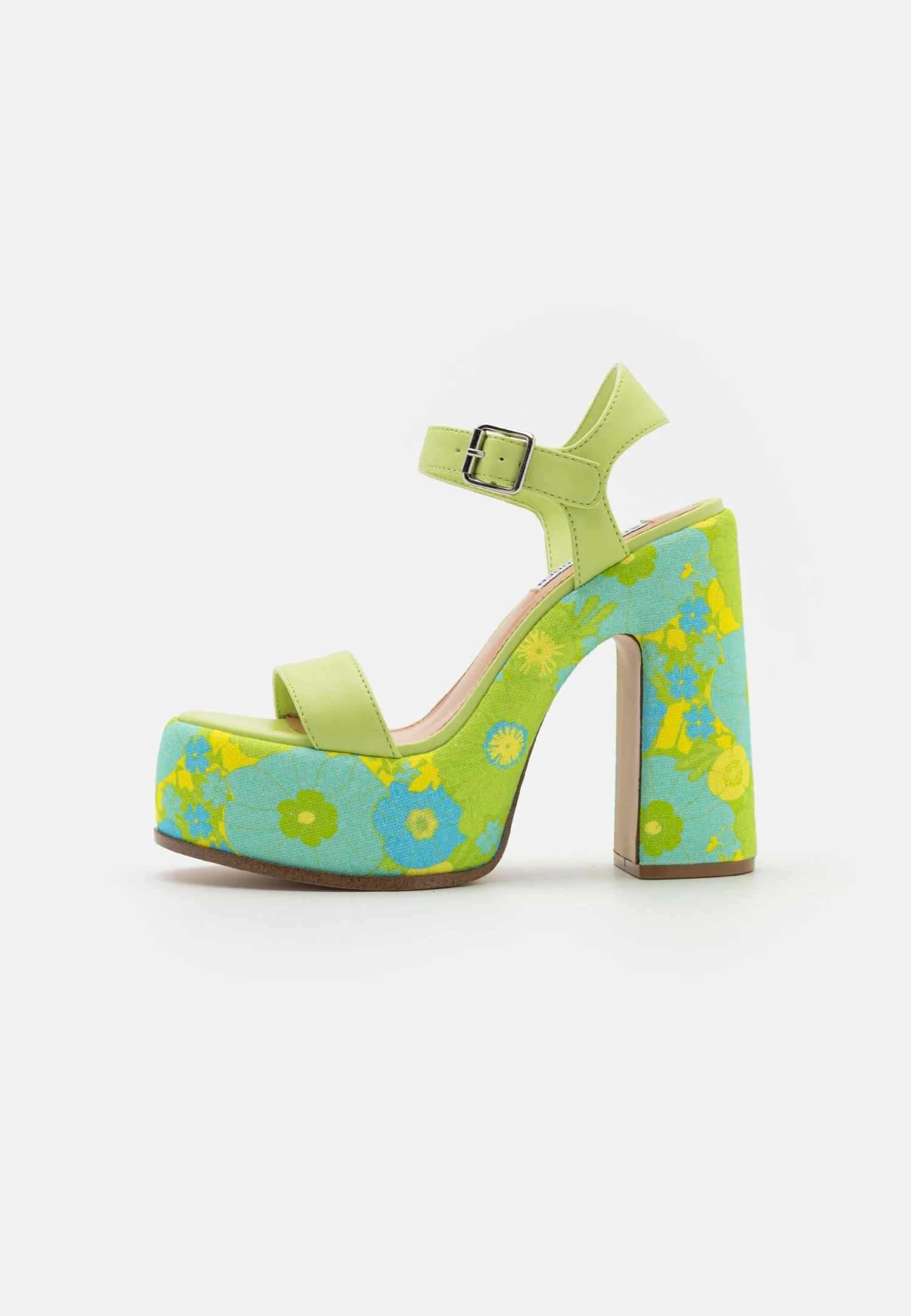 Steve Madden Sixties - Sandalen Met Hoge Hak - Light Blu Floral 2 Steve Madden Sixties - Sandalen Met Hoge Hak - Light Blu Floral - Afbeelding 2