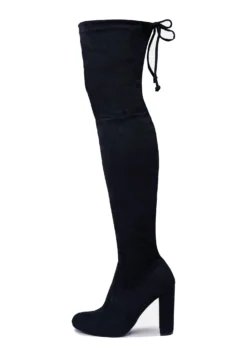 Diane High Heel With Lace Up Detail - Overknee Laarzen - Black S