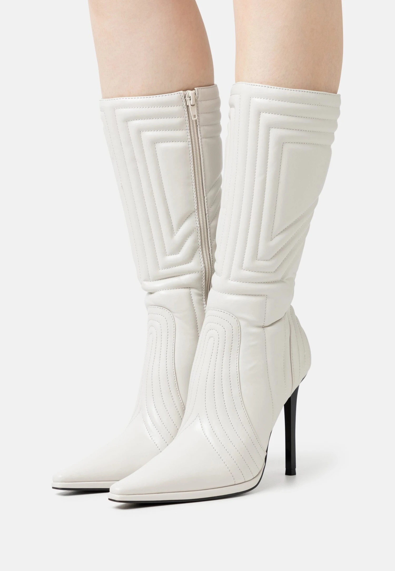 Jeffrey Campbell Selena - Laarzen Met Hoge Hak - Light Grey 1 Jeffrey Campbell Selena - Laarzen Met Hoge Hak - Light Grey