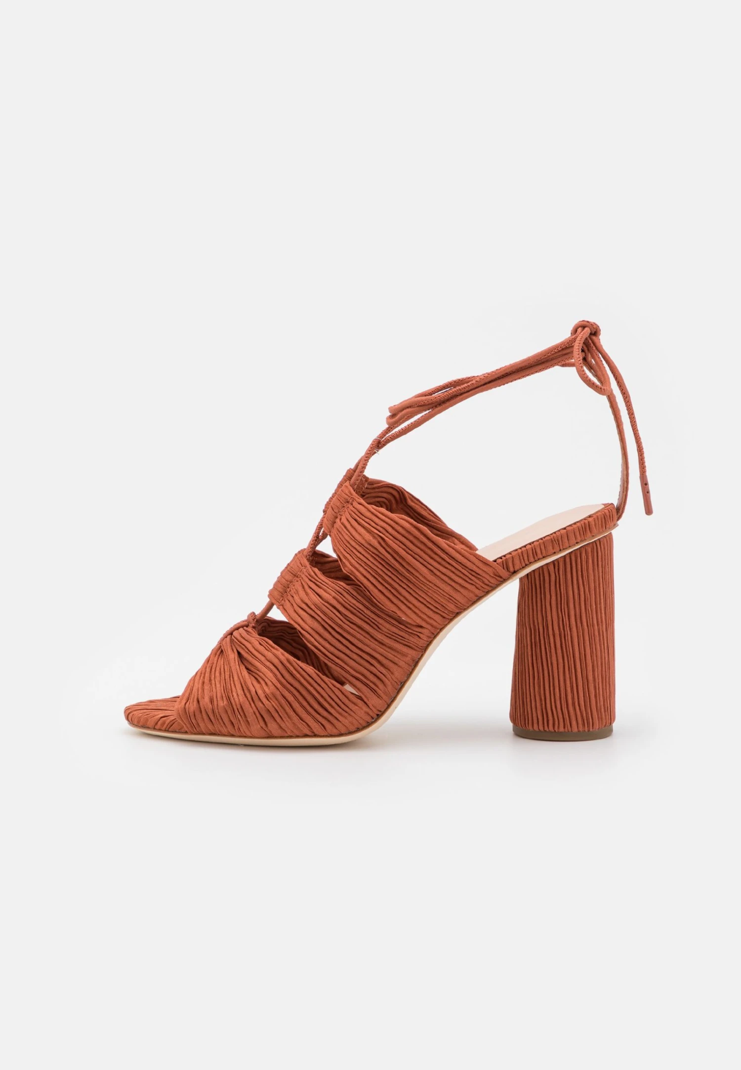 Loeffler Randall Teresa Pleated Lace Up - Sandalen - Terracotta 2 Loeffler Randall Teresa Pleated Lace Up - Sandalen - Terracotta - Afbeelding 2