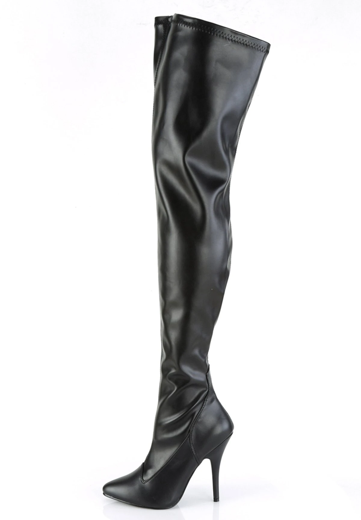 PLEASER Seduce- Overknee Laarzen - Schwarz 2 PLEASER Seduce- Overknee Laarzen - Schwarz - Afbeelding 2