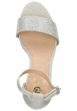 La Strada Sandalen Met Hoge Hak - Silver Glitter Stones -Damesschoenen 69cb8705ba644c338a5437047841961e