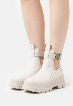 Buffalo Aspha Coa - Korte Laarzen - Offwhite