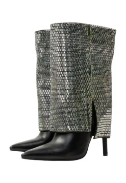 Faina Nally - Laarzen - Schwarz Silber -Damesschoenen 76bd6718ae714e82a436ce8e1704591e scaled