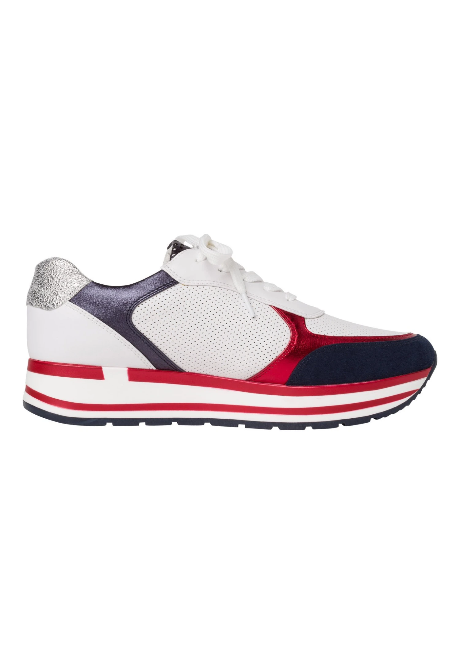 Marco Tozzi Sneaker - Sneakers Laag - White/Navy 6 Marco Tozzi Sneaker - Sneakers Laag - White/Navy - Afbeelding 6
