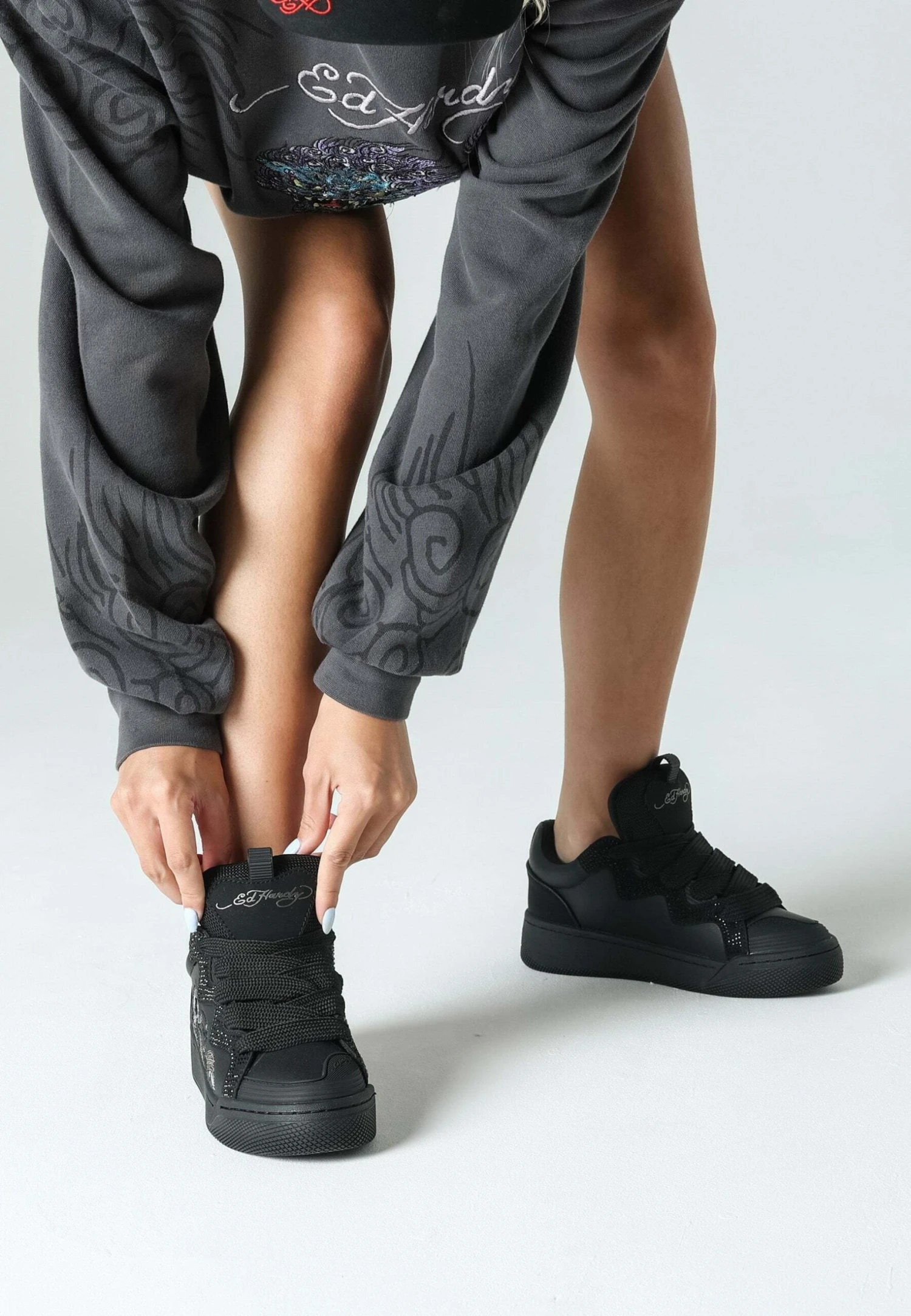 Ed Hardy Laserflip Low Koi - Sneakers Laag - Black Charcoal 6 Ed Hardy Laserflip Low Koi - Sneakers Laag - Black Charcoal - Afbeelding 6