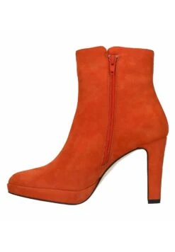 Enkellaarsjes Met Hoge Hak - Orange