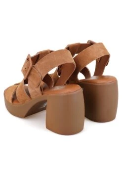 Sandalen Met Plateauzool - Mink -Damesschoenen 87144e5a6f504cbe96ab1a62ddeb2038