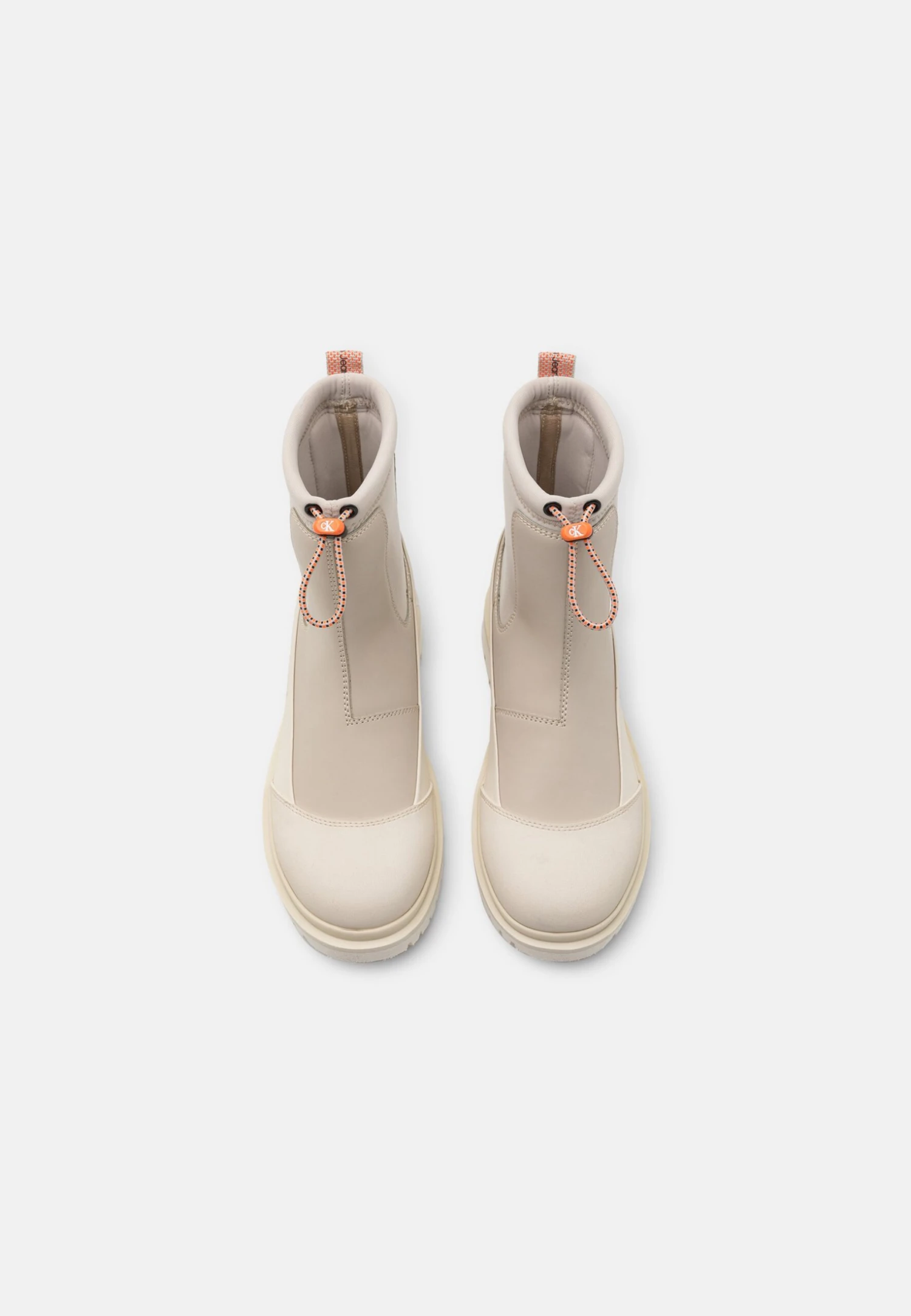 Calvin Klein Jeans Chunky Combat Chelsea Boot Rub - Korte Laarzen - Eggshell/Creamy White 6 Calvin Klein Jeans Chunky Combat Chelsea Boot Rub - Korte Laarzen - Eggshell/Creamy White - Afbeelding 6