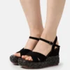 Alma En Pena Sandalen Met Plateauzool - Black