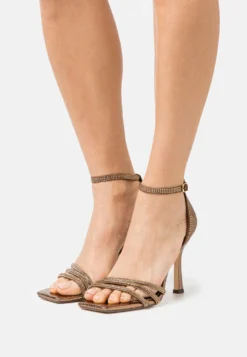 Menbur Sandalen Met Hoge Hak - Bronze