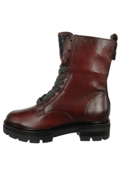 MJUS Enkellaarsjes Met Plateauzool - Merlot