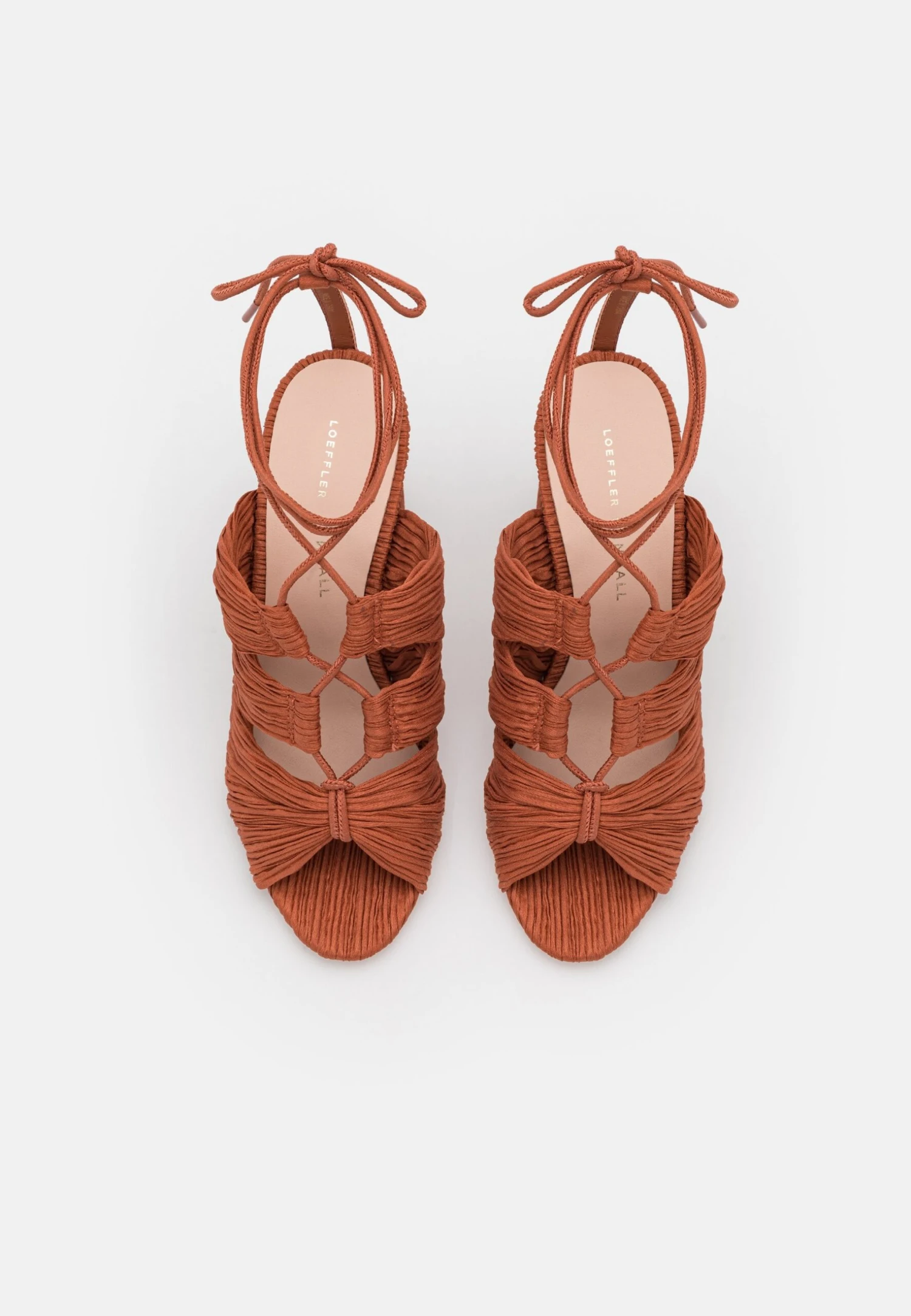 Loeffler Randall Teresa Pleated Lace Up - Sandalen - Terracotta 5 Loeffler Randall Teresa Pleated Lace Up - Sandalen - Terracotta - Afbeelding 5