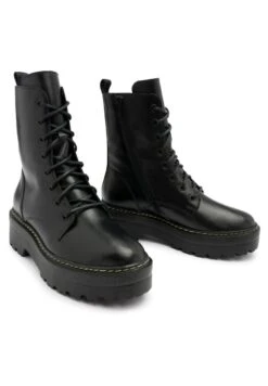 2Luk1 Y - Enkellaarsjes Met Plateauzool - Black 13 2Luk1 Y - Enkellaarsjes Met Plateauzool - Black -Damesschoenen ac27089712be4ee694078e38a7e11fca