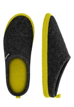 Giesswein Woolpops - Pantoffels - Anthrazit/Lime -Damesschoenen ae07211b31c3492cadf9d10dd7d1e9f7