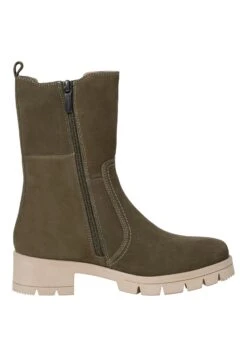 Tamaris Comfort Chelsea - Enkellaarsjes Met Plateauzool - Khaki -Damesschoenen af2d8ca4df014bddb9ca555eec7f3217