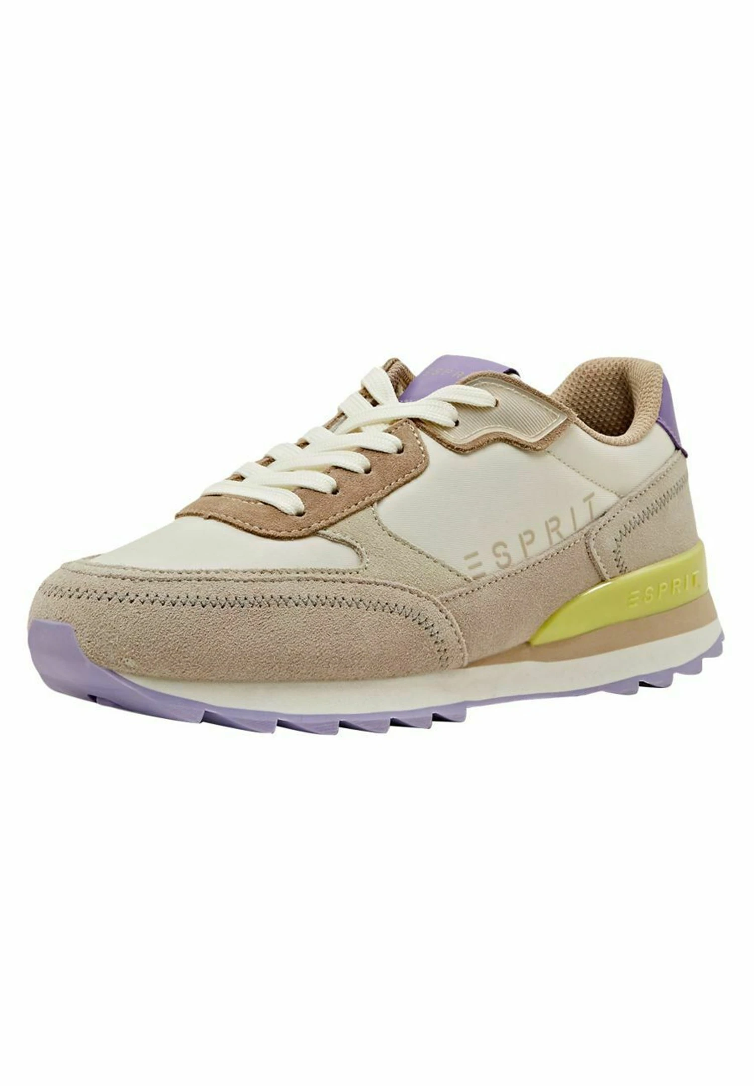 ESPRIT Mit Echtem - Sneakers Laag - Beige 2 ESPRIT Mit Echtem - Sneakers Laag - Beige - Afbeelding 2