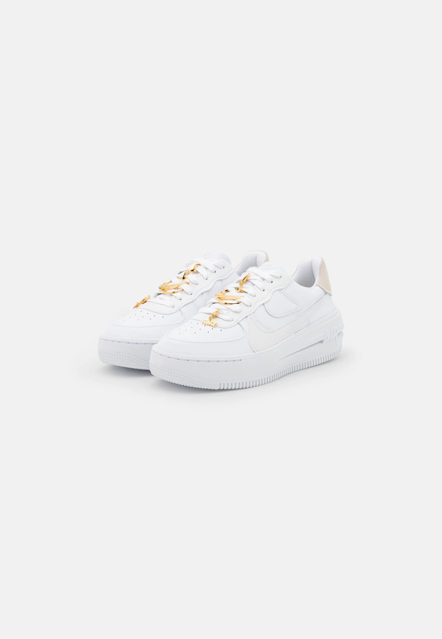 Nike Sportswear Wmns Af1 Plt.Af.Orm - Sneakers Laag - White/Summit White/Metallic Gold 2 Nike Sportswear Wmns Af1 Plt.Af.Orm - Sneakers Laag - White/Summit White/Metallic Gold - Afbeelding 2