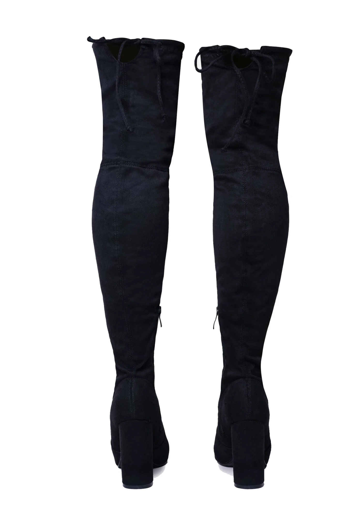 Diane High Heel With Lace Up Detail - Overknee Laarzen - Black S 3 Diane High Heel With Lace Up Detail - Overknee Laarzen - Black S - Afbeelding 3