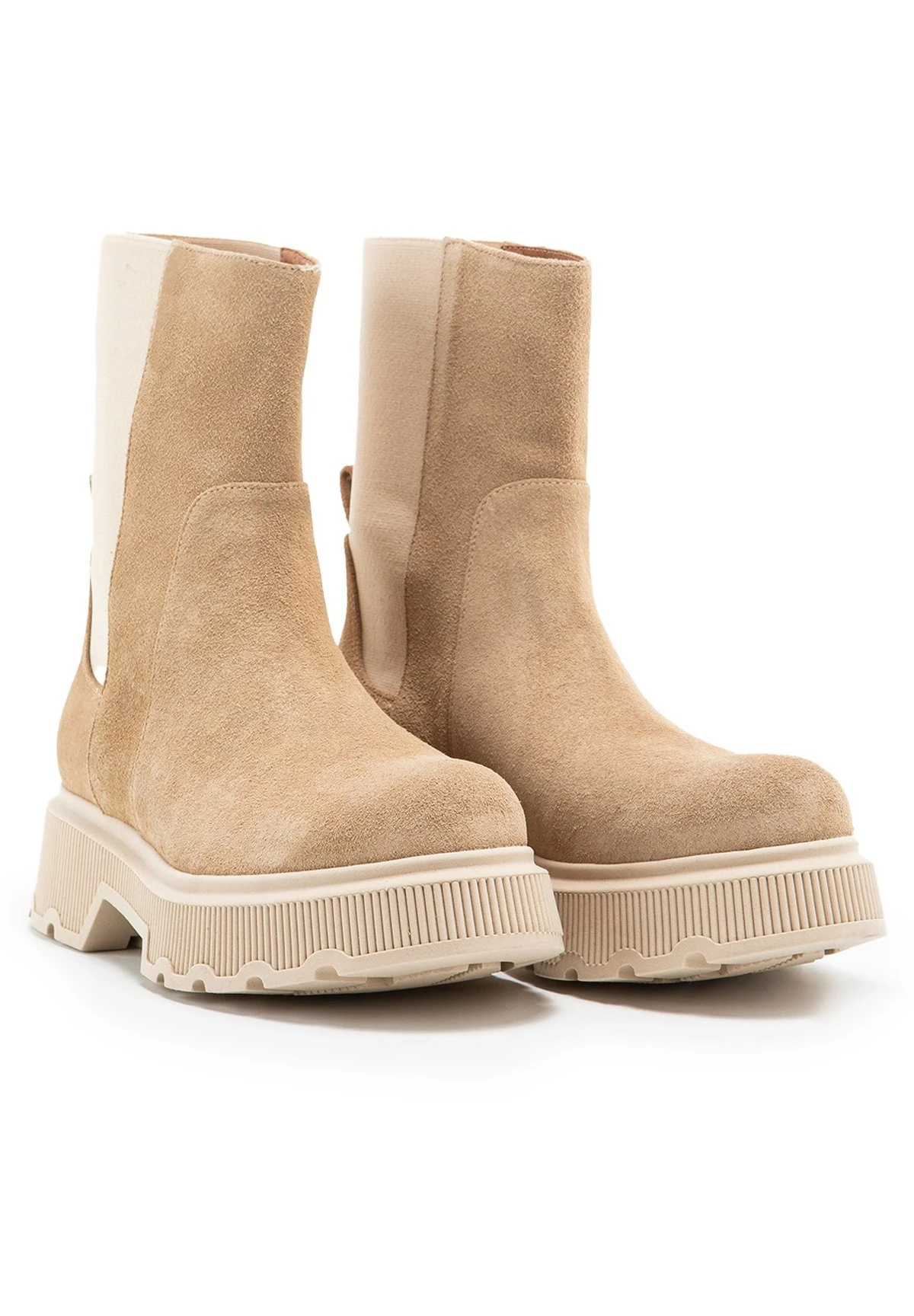 Diora- Enkellaarsjes Met Hoge Hak - Beige 5 Diora- Enkellaarsjes Met Hoge Hak - Beige - Afbeelding 5