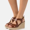 Geox Ponza - Sandalen Met Hoge Hak - Brown