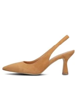 Slingbacks- Klassieke Pumps - Cognac