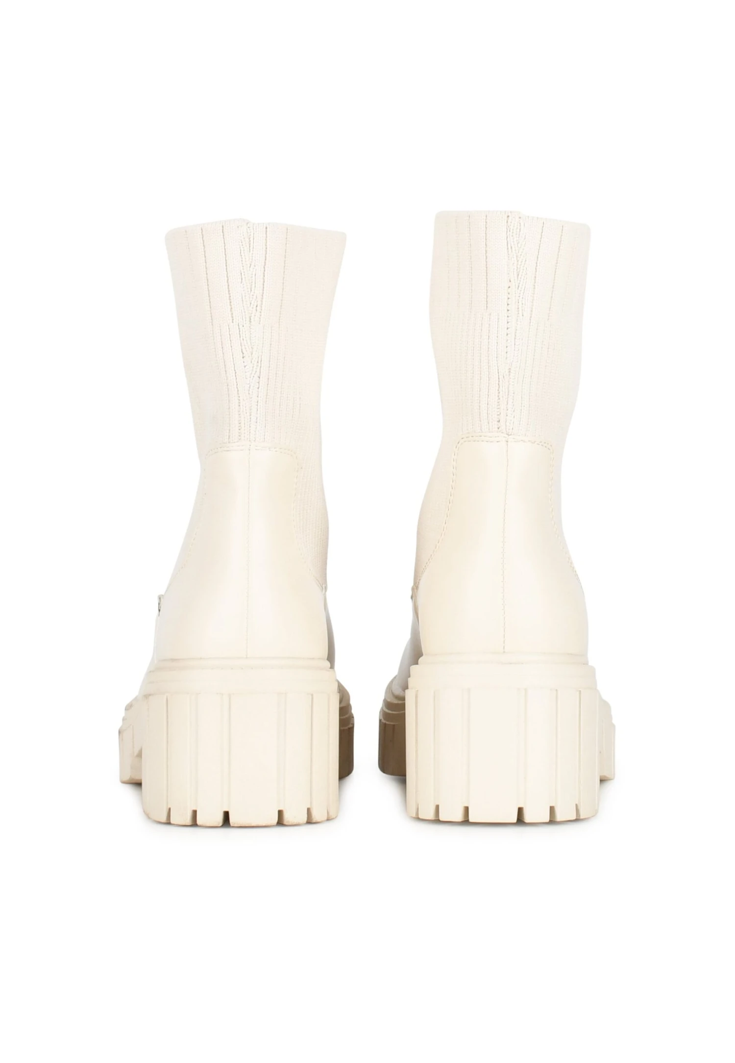 Ayla - Enkellaarsjes Met Plateauzool - Cream 4 Ayla - Enkellaarsjes Met Plateauzool - Cream - Afbeelding 4