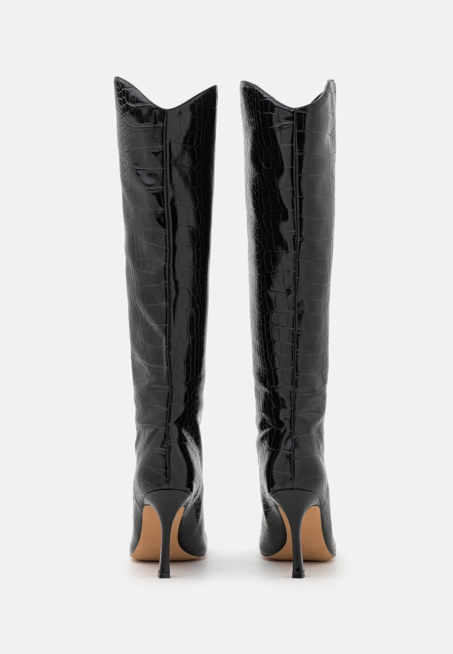 NA-KD Rounded Toe Boots - Laarzen - Black 4 NA-KD Rounded Toe Boots - Laarzen - Black - Afbeelding 4