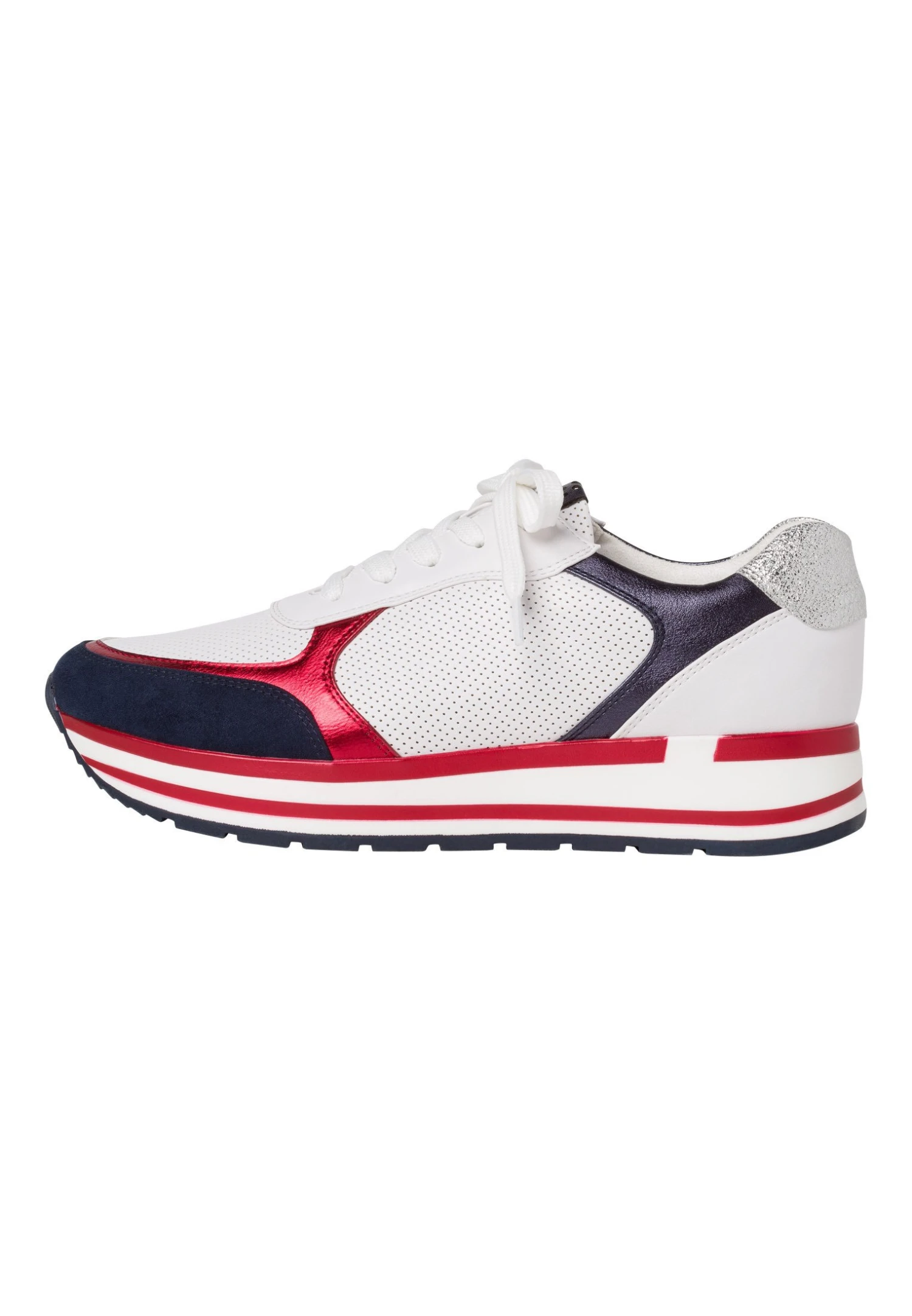 Marco Tozzi Sneaker - Sneakers Laag - White/Navy 2 Marco Tozzi Sneaker - Sneakers Laag - White/Navy - Afbeelding 2