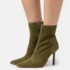 Steve Madden Iyanna - Enkellaarsjes Met Hoge Hak - Olive